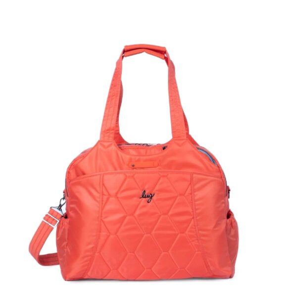 Brand New Lug Pontoon 2 Overnight Bag in Gorgeous Papaya